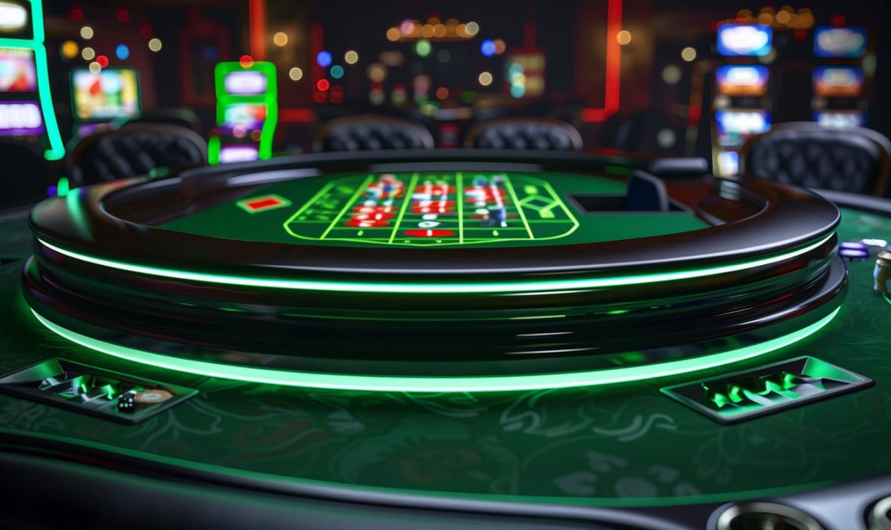Roulette live dengan roda putar fisik di studio Spadegaming